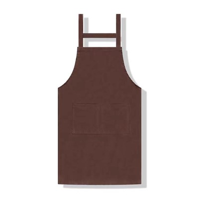 衣品永呈  服務(wù)人員服裝 圍裙 B184N 酒店雙肩棉布料 辦公 圍裙49*62*80
